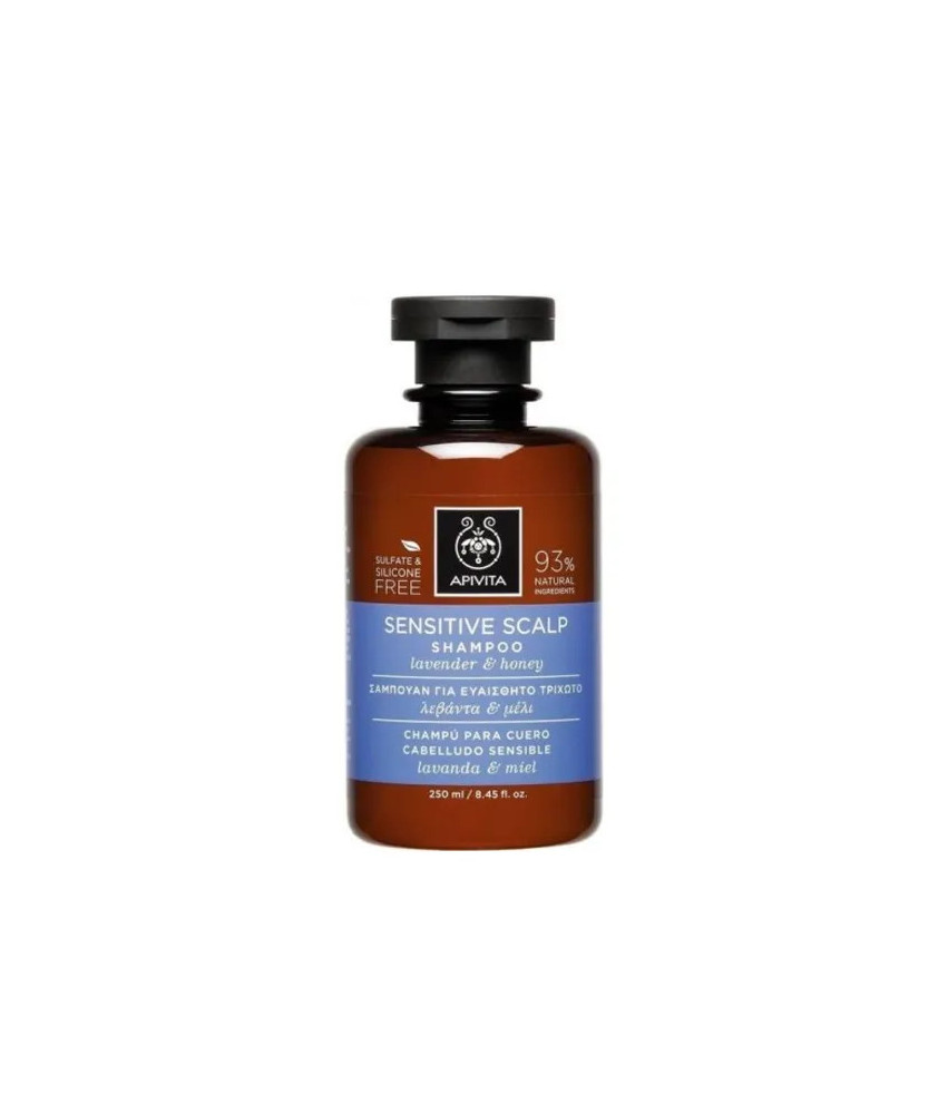Shampooing Apivita pour cuir chevelu sensible