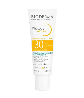 Protection solaire Bioderma Photoderm Akn SPF30 Mat Fluid 40ml