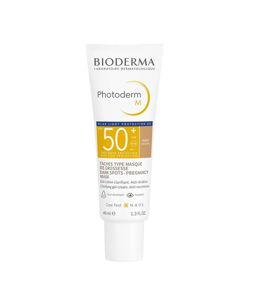Protection solaire teintée - Bioderma Photoderm Golden Colour Gel-Crème SPF50+