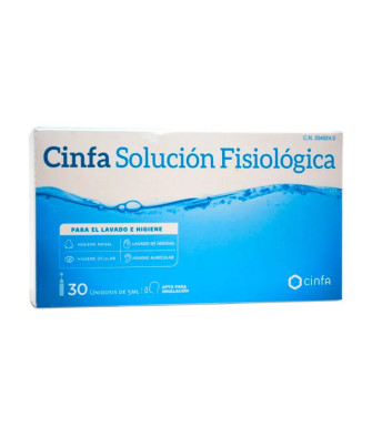 Solution Physiologique Cinfa 20 Unités: Nettoie & Hydrate en Douceur