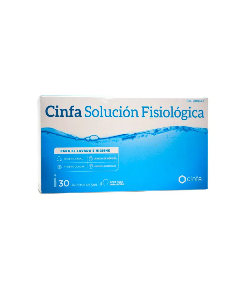 Solution Physiologique Cinfa 20 Unités: Nettoie & Hydrate en Douceur