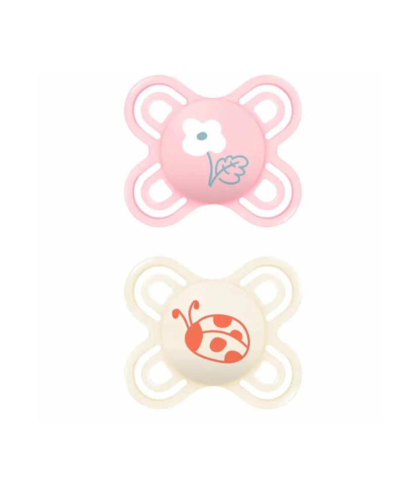 Sucettes Mam Perfect Star 0-2 Rose: Idéales pour les tout-petits