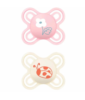 Sucettes Mam Perfect Star 0-2 Rose: Idéales pour les tout-petits