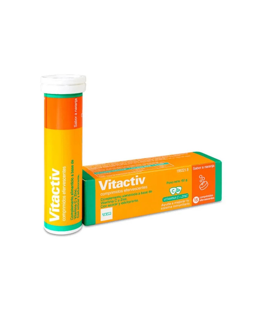 Comprimés Effervescents Teva Vitactiv - Energie en 15 doses