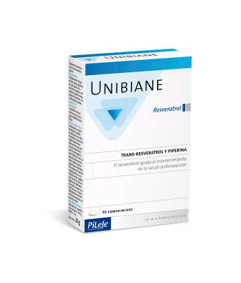 Pileje Unibiane Resveratrol 30 Capsules - Booster de jeunesse
