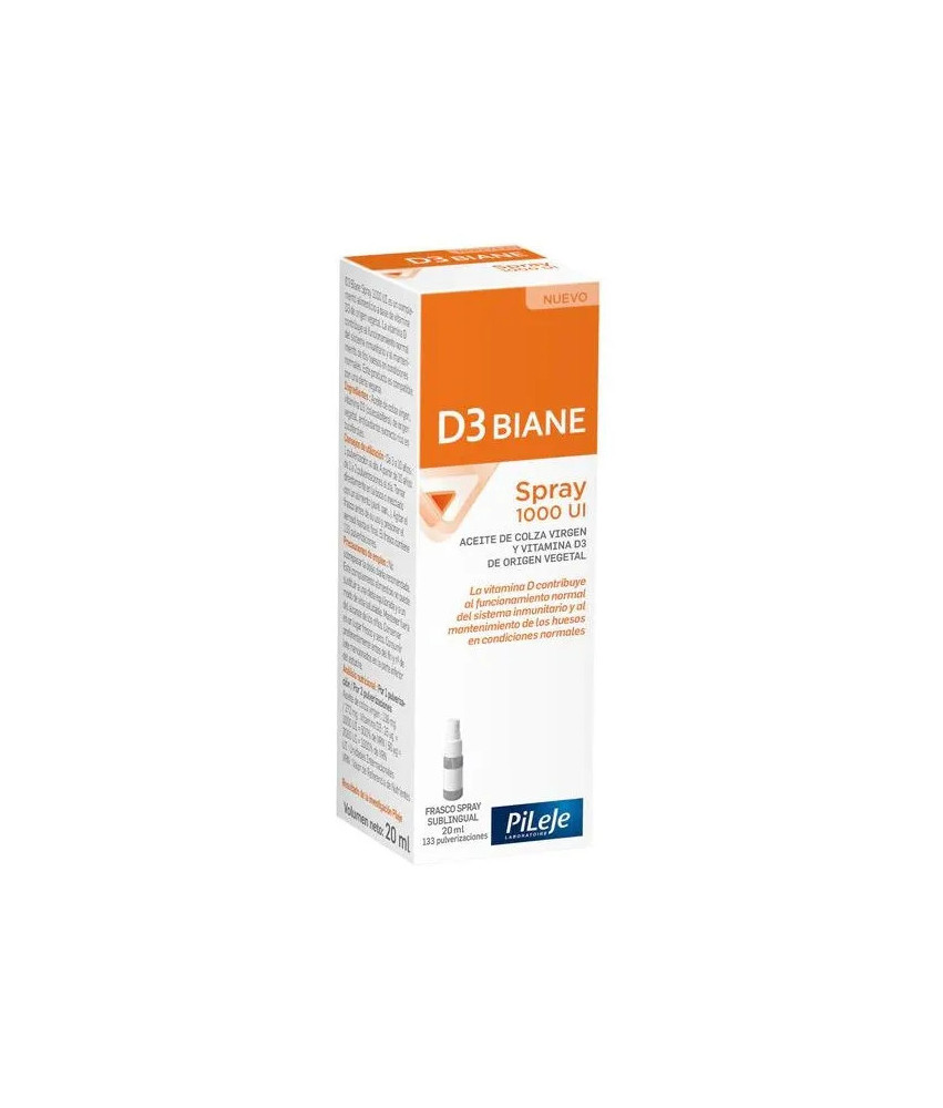 Vitamine D3 en spray: Pileje D3 Biane 1000UI 20ml