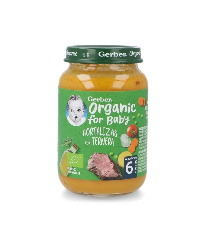 Gerber Bio: Légumes Veau 1U 190g