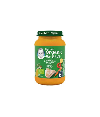 Gerber Bio: Carotte-Tomate-Dinde pour Bébé