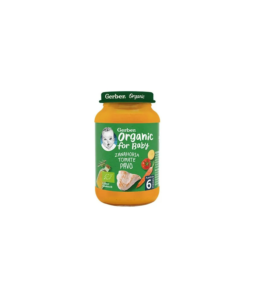 Gerber Bio: Carotte-Tomate-Dinde pour Bébé