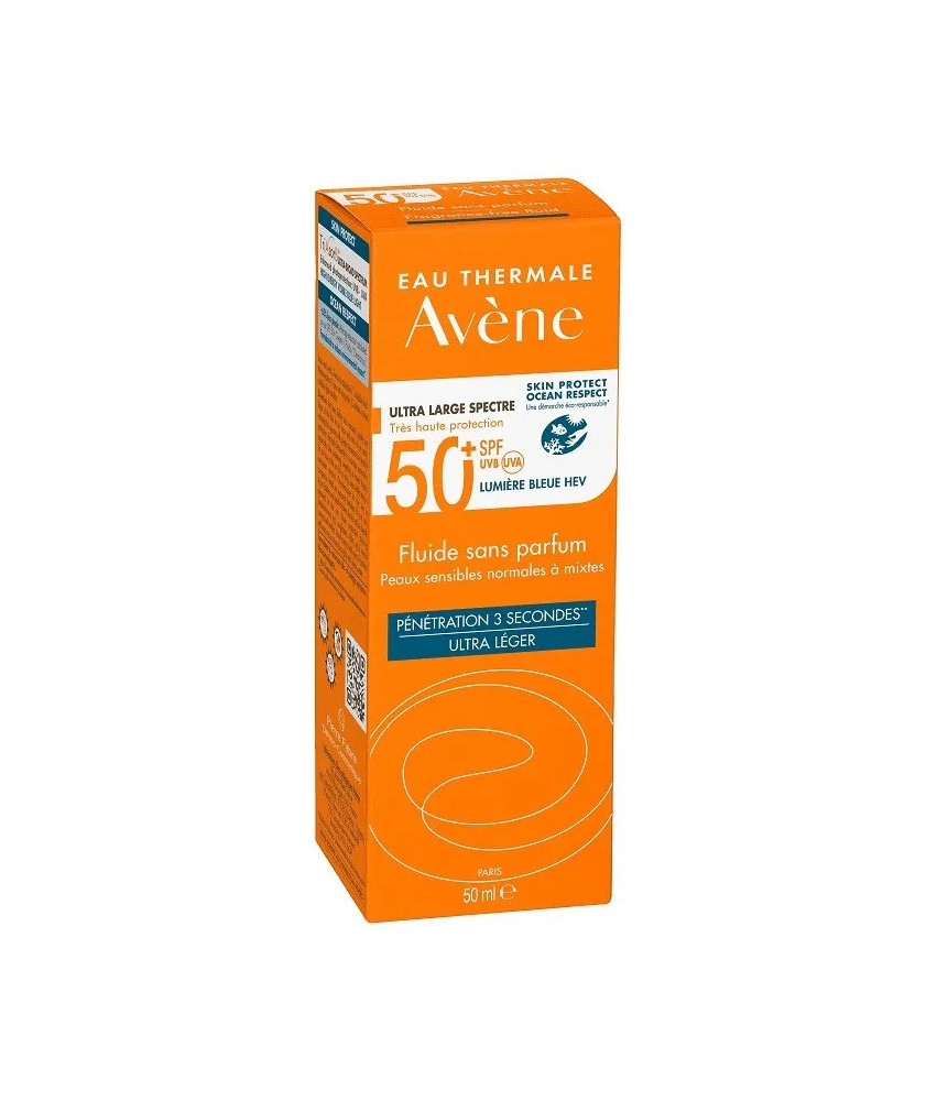 Protection solaire sans parfum SPF 50+ - Avène 50 ml