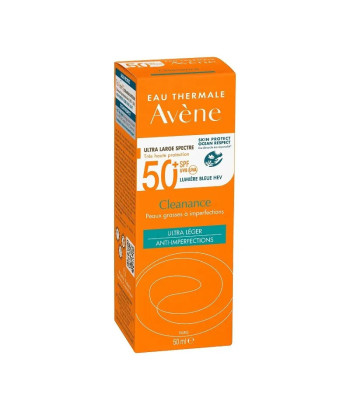 Avène Cleanance Solaire SPF50+50ml: Protection solaire efficace