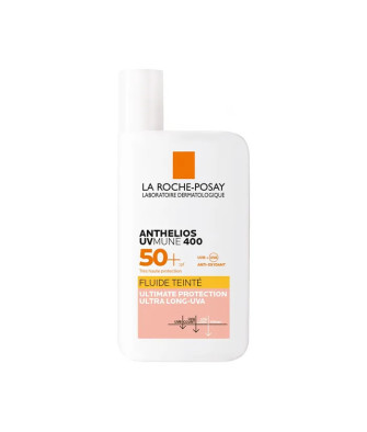 Protection solaire teintée haute performance : La Roche Posay Anthelios UVmune 400 Fluide SPF50+