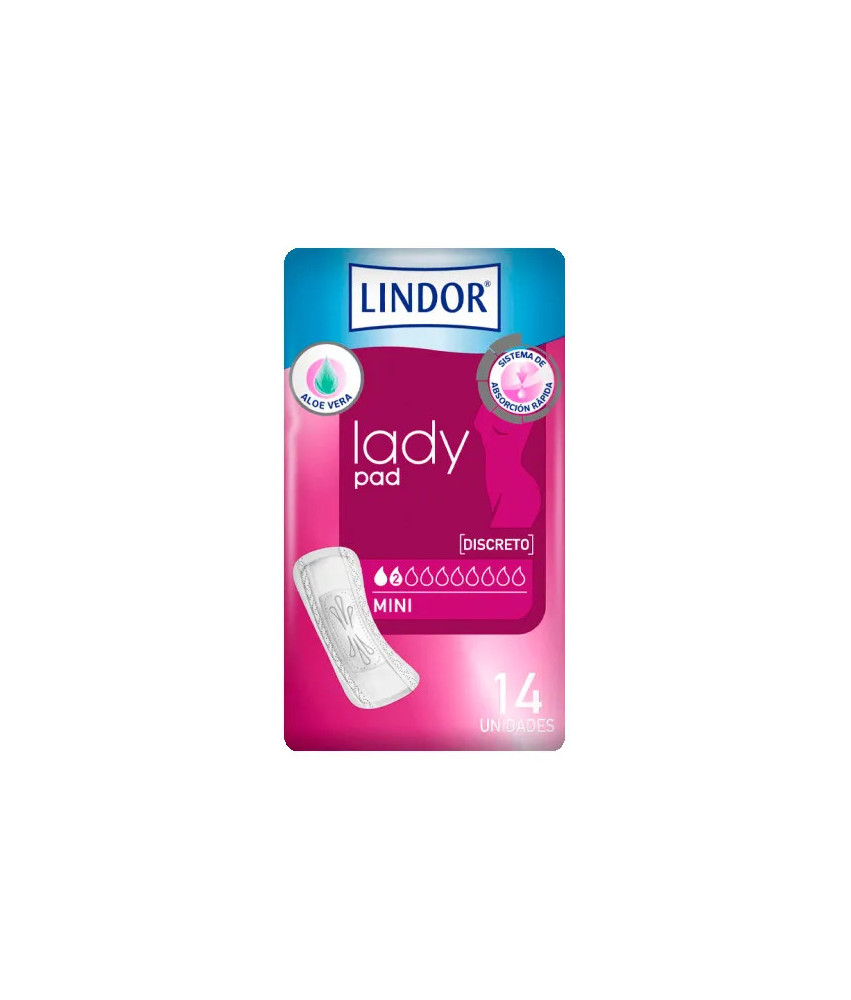 Protège-slips Hartmann Lindor Lady Pad Mini 2 Gouttes 14U