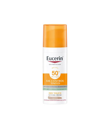 Crème Gel Eucerin Contrôle de l'Huile SPF50+ - Couleur Moyenne