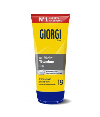 Gel Fijador Indestructible Giorgi Line Absolute Titanium N9 240ml