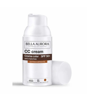 Maquillage parfait avec Bella Aurora CC Cream SPF50+ 30ml