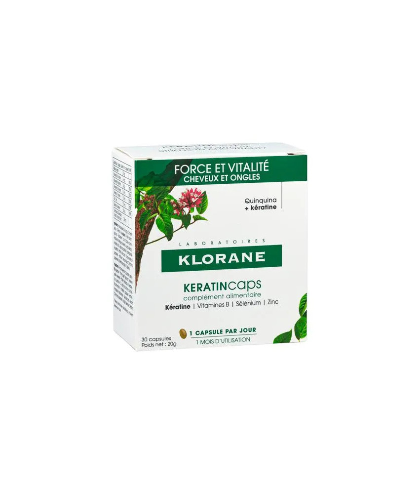 Renforcez vos cheveux avec Klorane Keratincaps Force et Vitalité