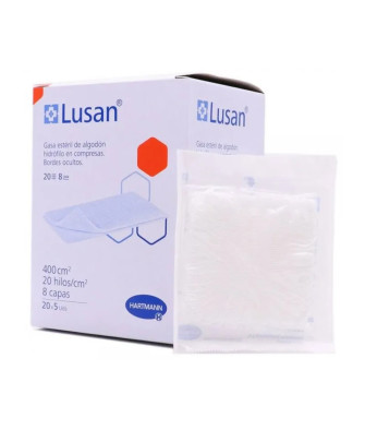 Hartmann Lusan Gaze En Coton 20 Sachets De 5 - Pour des soins à domicile de qualité