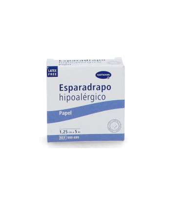 Papier adhésif hypoallergénique Hartmann 5mx1,25cm pour premiers secours
