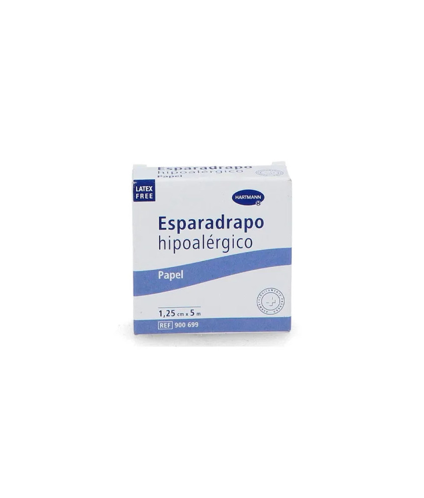 Papier adhésif hypoallergénique Hartmann 5mx1,25cm pour premiers secours