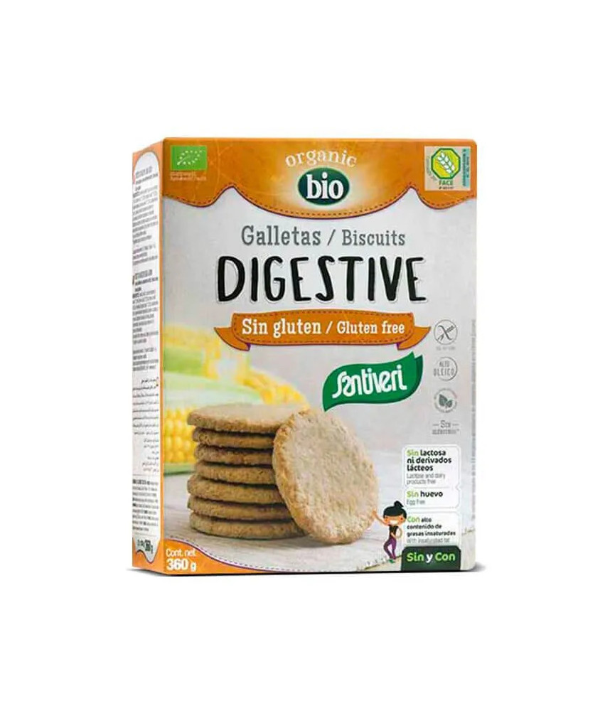Biscuits digestifs sans gluten Santiveri 360g - Compléments alimentaires