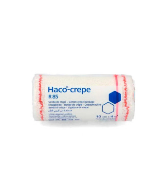 Bandage Hartmann Haco-Crepe 4mx10cm pour premiers secours