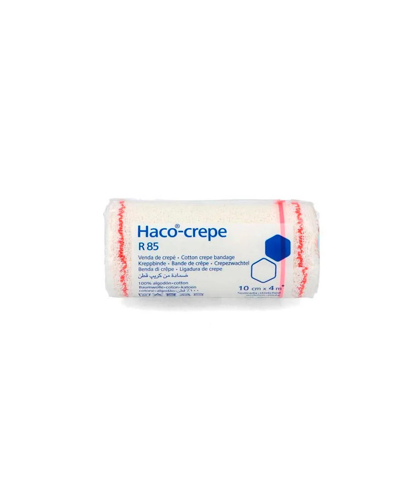 Bandage Hartmann Haco-Crepe 4mx10cm pour premiers secours
