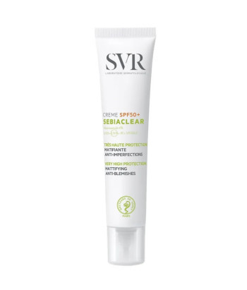 Crème solaire visage SVR Sebiaclear SPF50 40ml