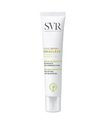 Crème solaire visage SVR Sebiaclear SPF50 40ml