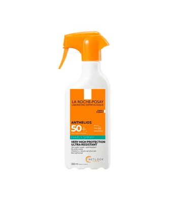 Protection solaire familiale en spray La Roche-Posay Anthelios SPF50+ 300ml