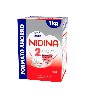 Nestlé Nidina 2 1000g - Lait de suite pour bébé
