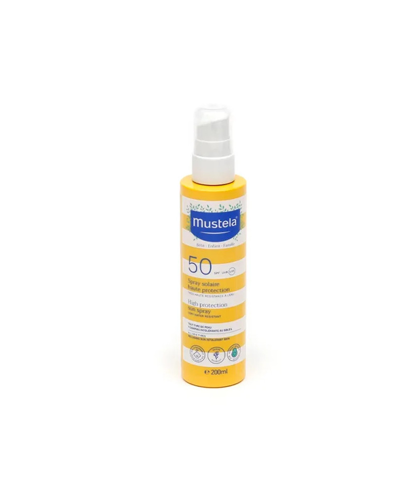 Protection solaire 50+ Mustela en spray 200ml