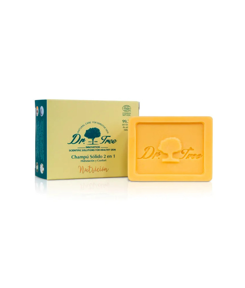 Shampooing solide 2 en 1 Dr. Tree Nutri 75g