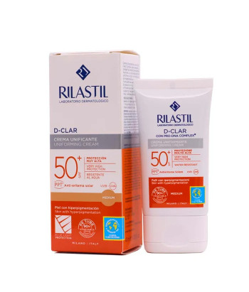 Protégez votre peau avec Rilastil D-Clar SPF50+ Crème Unifiante