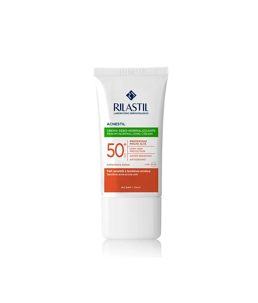 Protection maximale contre le soleil : Rilastil Sun System SPF50+ Acnestil