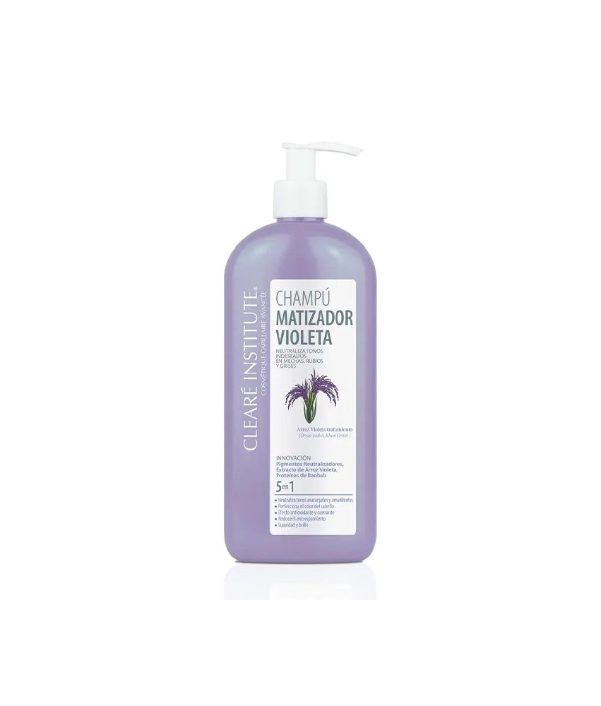 Shampooing Violet 400ml pour raviver les cheveux - Clearé Institute