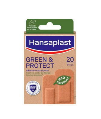 Pansements Hansaplast Green & Protect: 20 bandes protectrices