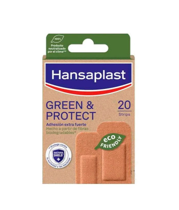 Pansements Hansaplast Green & Protect: 20 bandes protectrices