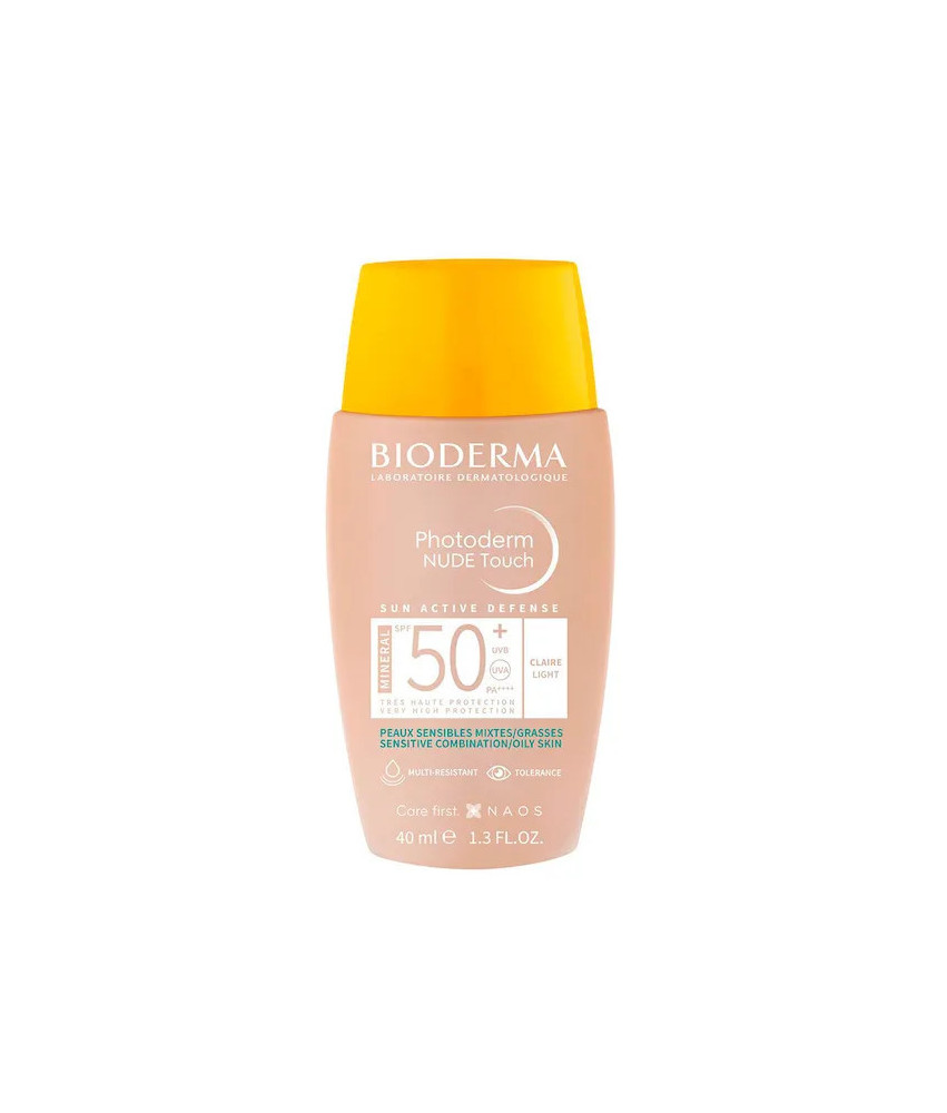 Maquillage solaire Bioderma Photoderm Nude Claire 40ml
