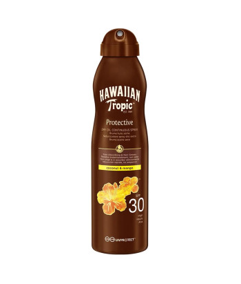 Protégez votre peau avec douceur - Hawaiian Tropic Coconut y Mango Aceite SPF30 180ml Spray