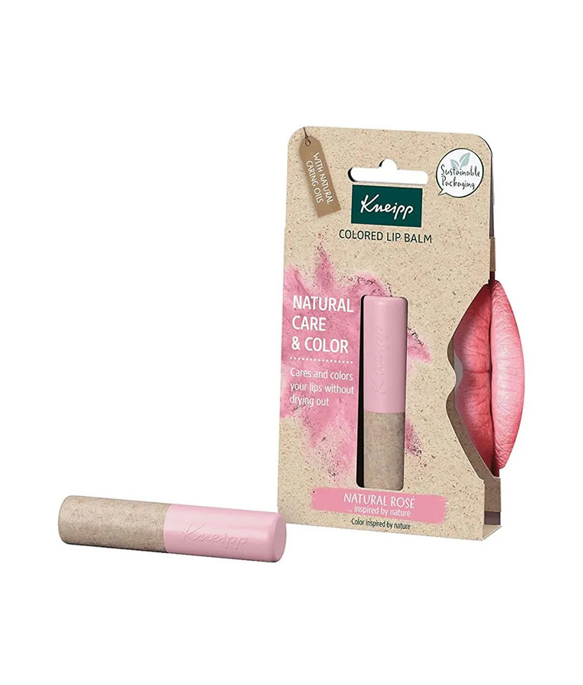 Baume à lèvres naturel rose Kneipp 3,5g