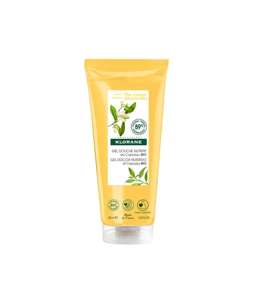 Klorane Gel Douche Fleur D'Oranger 200 ml - Éclat et douceur assurés 🍊