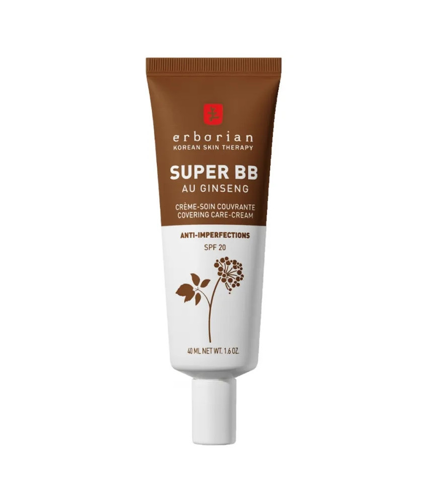 Écran solaire teinté Erborian Super BB au ginseng Chocolat 40ml