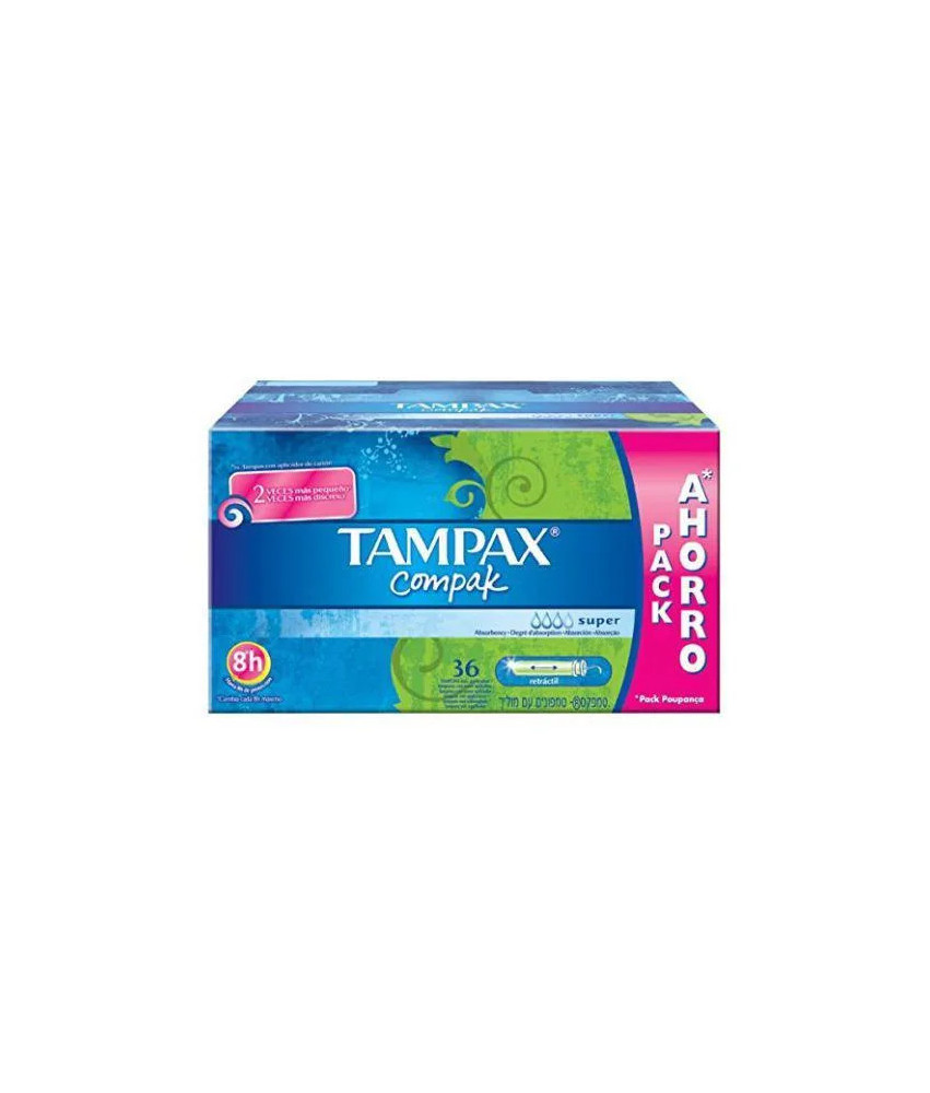 Tampax Compak Super 36 U : Confort optimal pour une protection longue durée