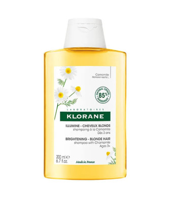Shampooing Klorane Camomille Blonde Illuminateur 200ml