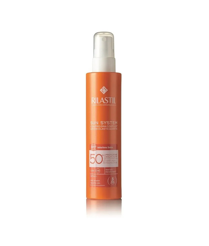 Protection maximale avec Rilastil Sun System Spray SPF50+ 200ml