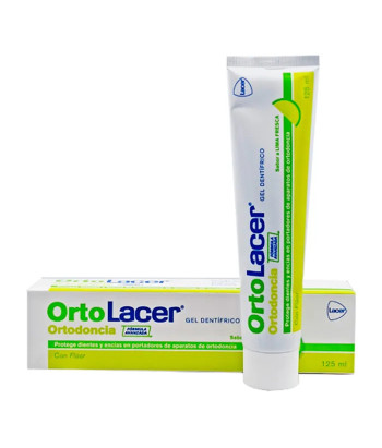 Gel dentifrice Ortolacer au citron vert frais 125 ml