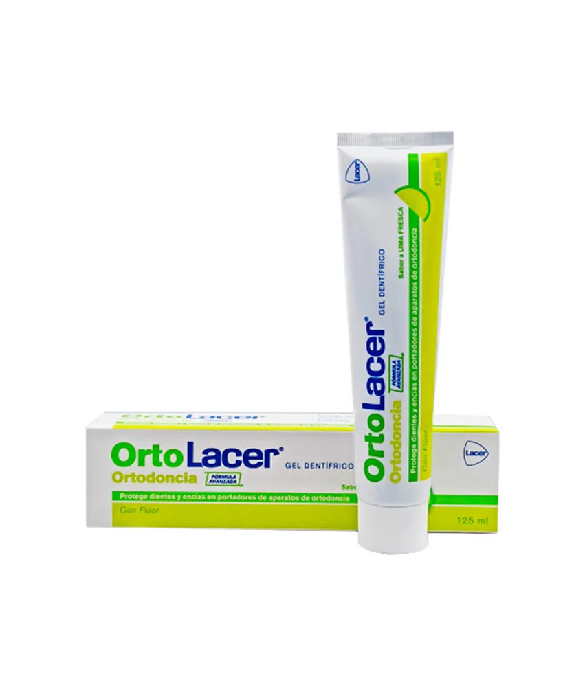 Gel dentifrice Ortolacer au citron vert frais 125 ml