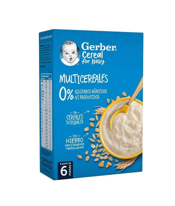 Céréales Gerber Multicéréales 0% 270g - Nutrition complète