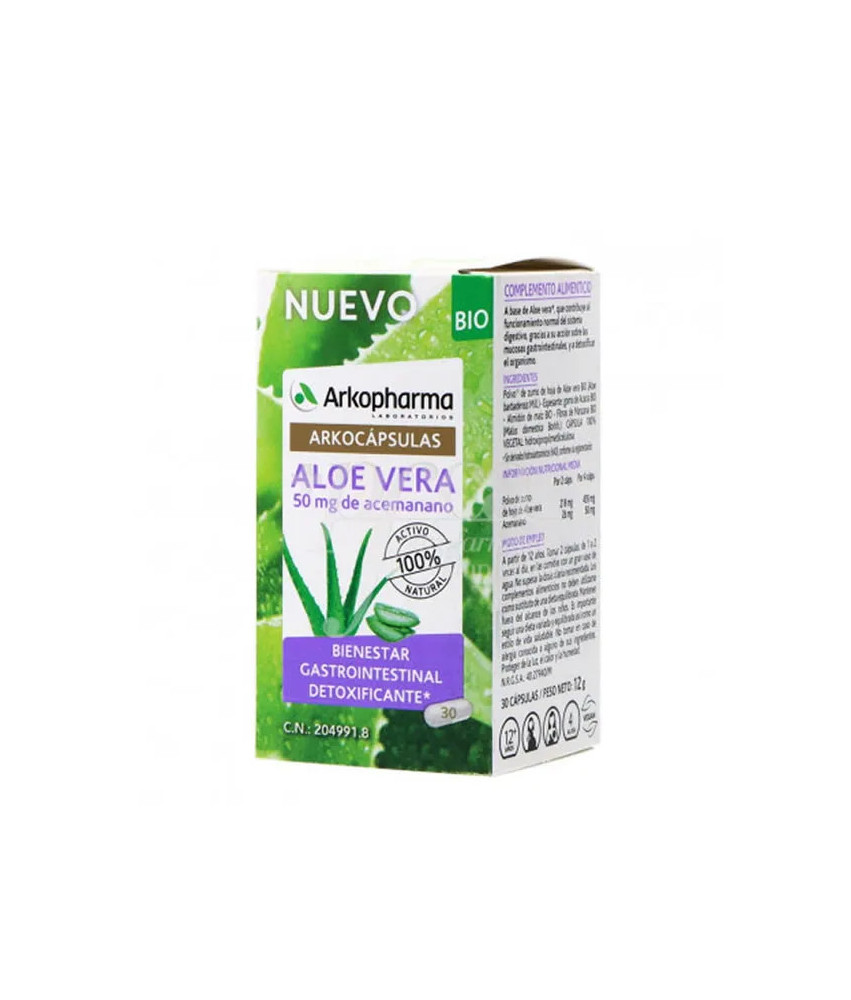 Arkocapsulas Aloe Vera Bio: 30 capsules pour une digestion saine